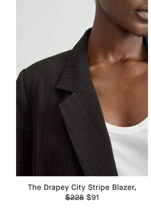 The Drapey City Stripe Blazer