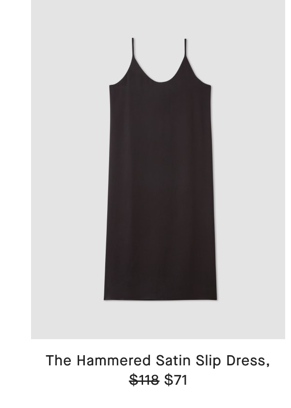 The Hammered Satin Slip Dress