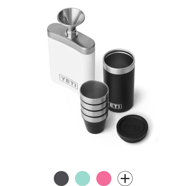 YETI™ Flask And Shot Glasses