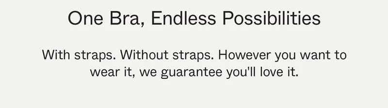 One Bra, Endless Possibilities