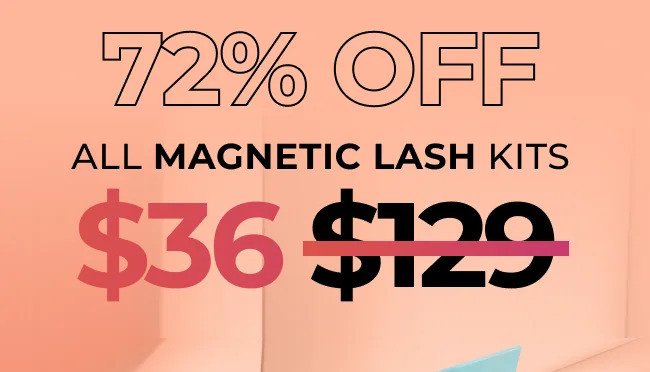 72% off all magnetic lash kits