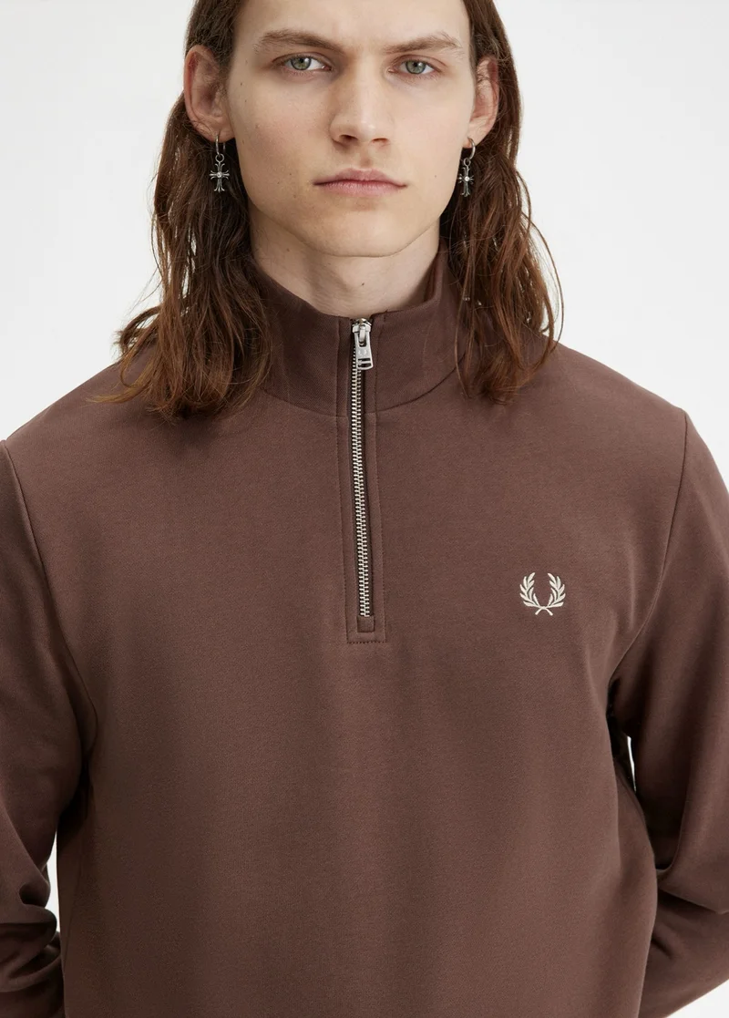 Half-Zip Sweatshirt in Carrington Brick