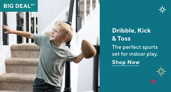 dribble, kick and toss