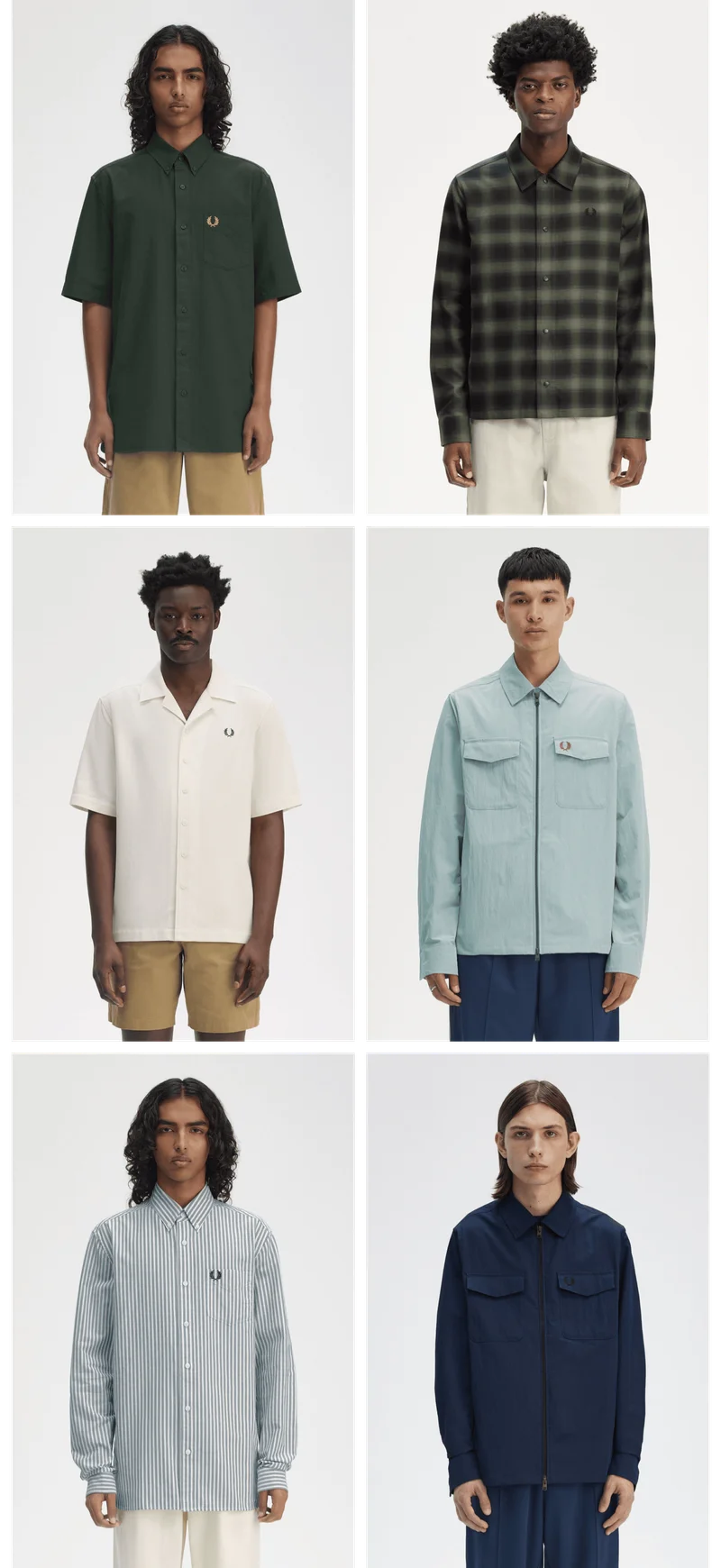 A selection of Fred Perry Mens Shirts