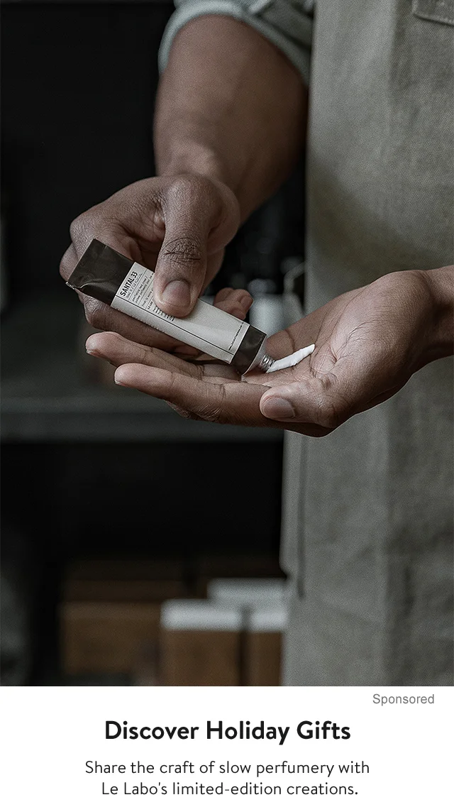 Le Labo Santal 33 hand cream.