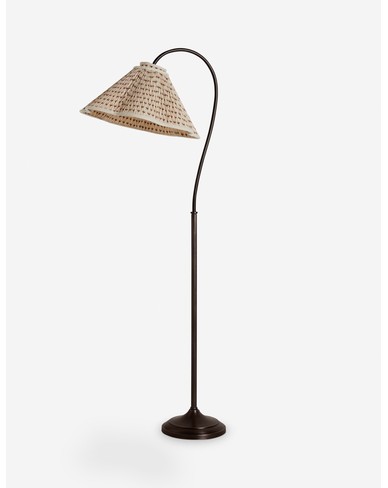 Jordan Floor Lamp - Poiret and Antique Bronze
