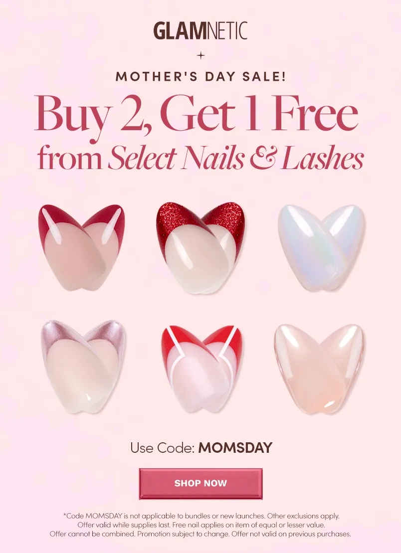 Buy 2, Get 1 Free Nails and Lashes