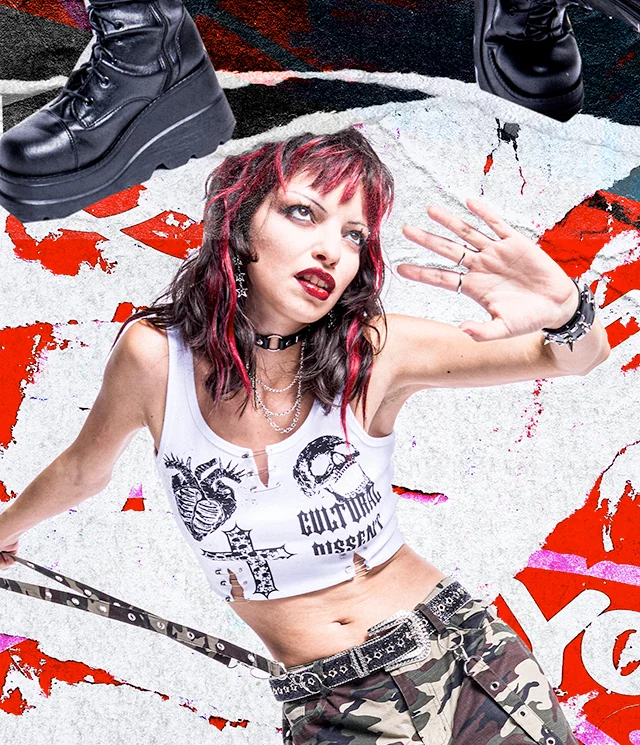 Punk-Inspired. Attitude Required. Shop HT Style