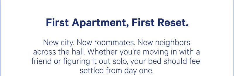 First apartment, first reset