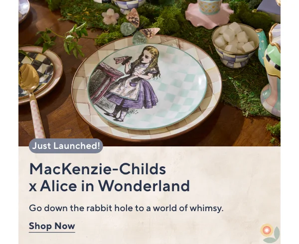 mackenzie childs x alice in wonderland