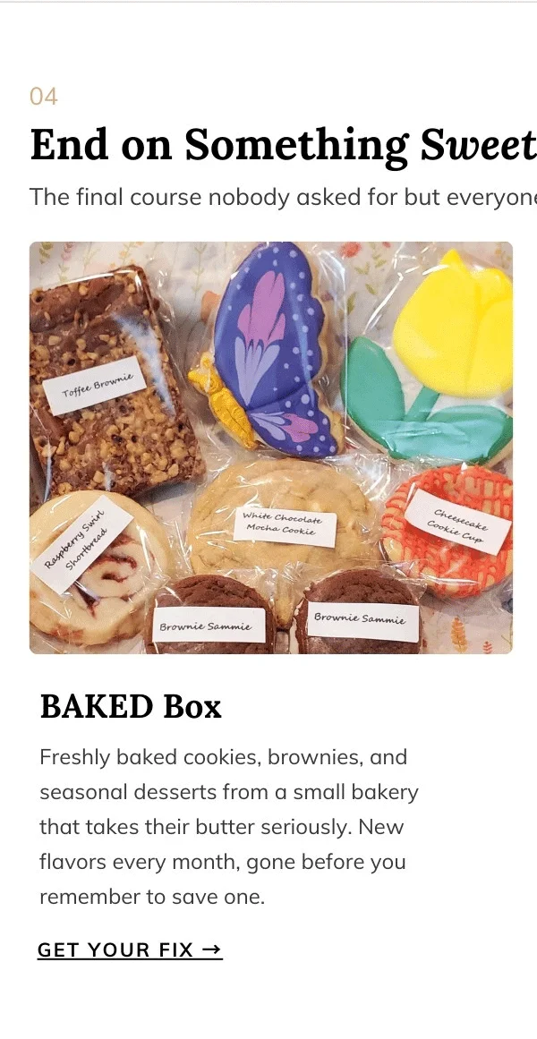 BAKED Box Baked by Coley  Fresh BAKED goodies shipped to your door each month!