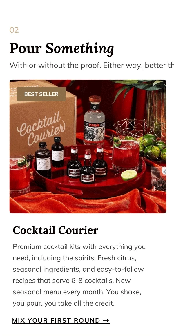 Premium Alcohol Cocktail Kit Subscription Cocktail-Courier
