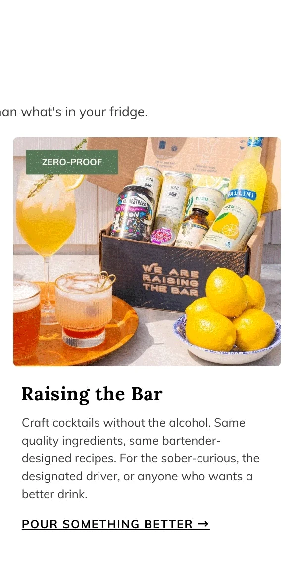 Monthly Zero-Proof Cocktail Kit - Raising the Bar Raising the Bar