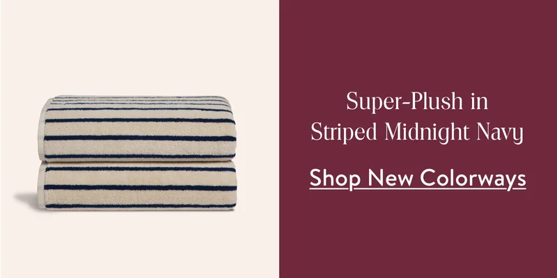Super-Plush in Striped Midnight Navy