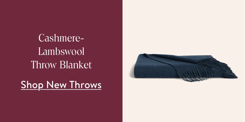 Cashmere Lambswool Throw Blanket