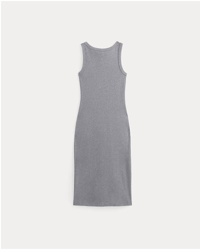 [Image]The Selfie Tank Dress | Mid Heather Grey