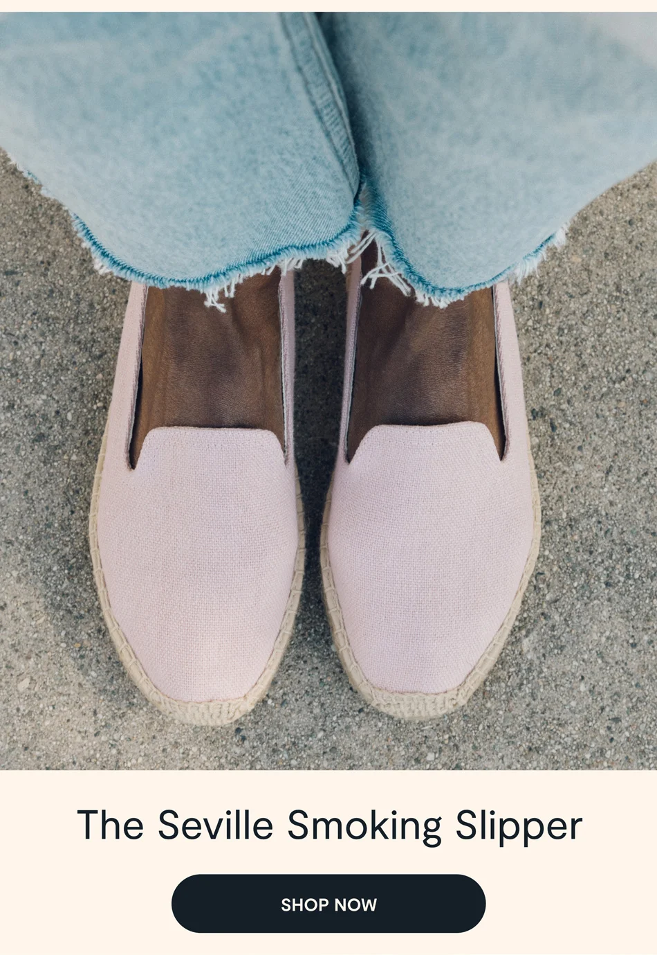 The Seville Smoking Slipper - Blush