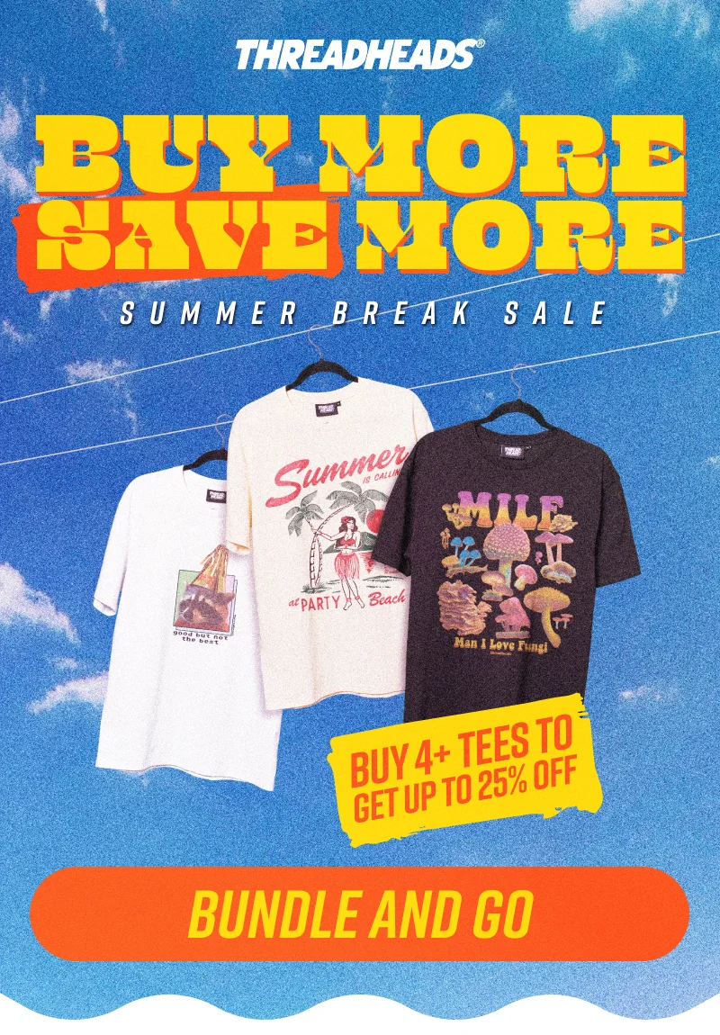 Get up to 25% off tees. Ends soon!