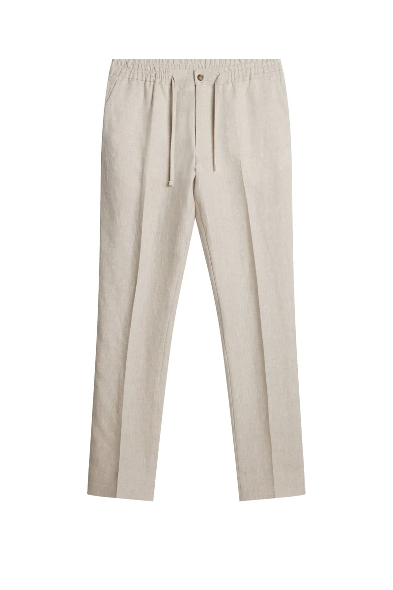 Image of Soren Drape Linen Pants / Moonbeam