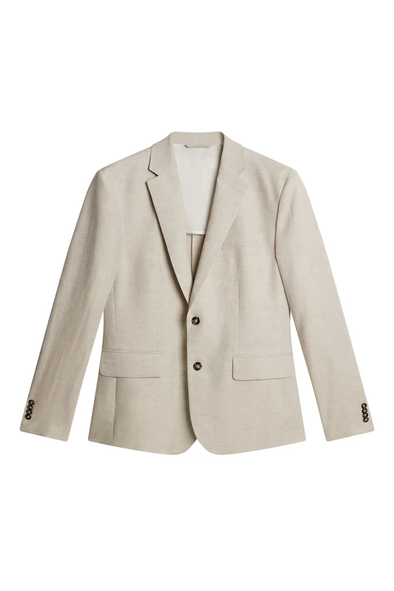 Image of Elton U Super Linen Blazer / Moonbeam