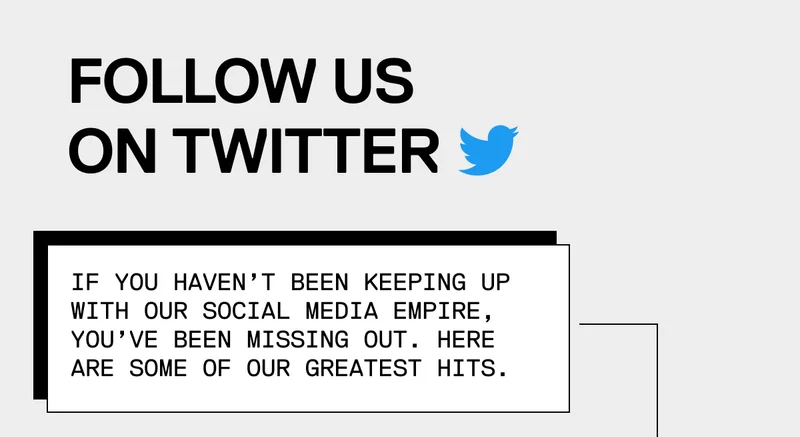 Follow us on Twitter