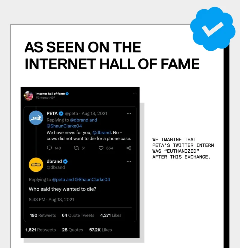We imagine that PETA's Twitter intern was euthanized after this exchange.