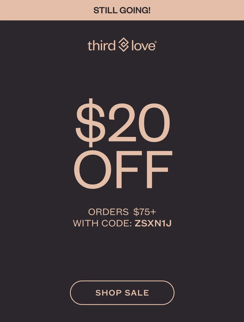ThirdLove - Limited time only! $40 OFF ORDERS&nbsp; $150+ CODE LIMITED-VK1H SHOP NOW