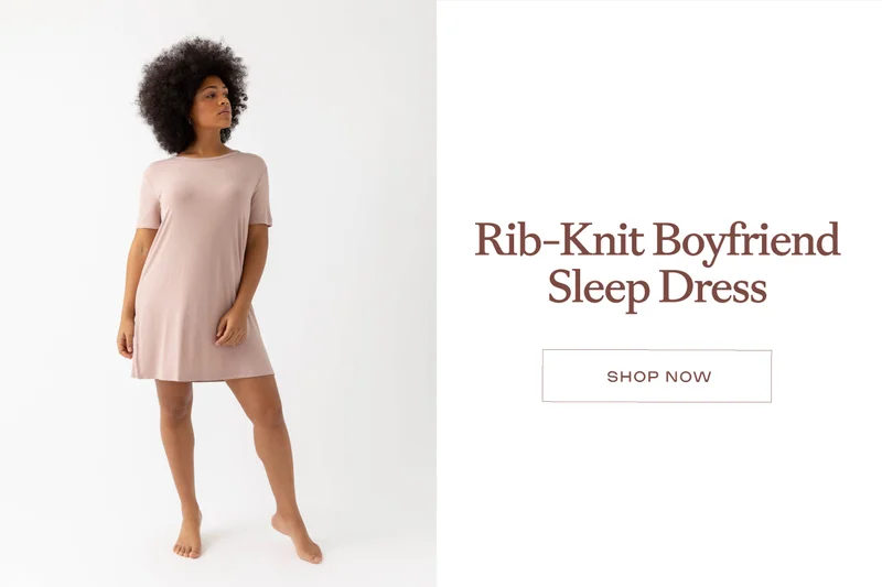 Shop The Rib-Knit Boyfriend Sleep Dress
