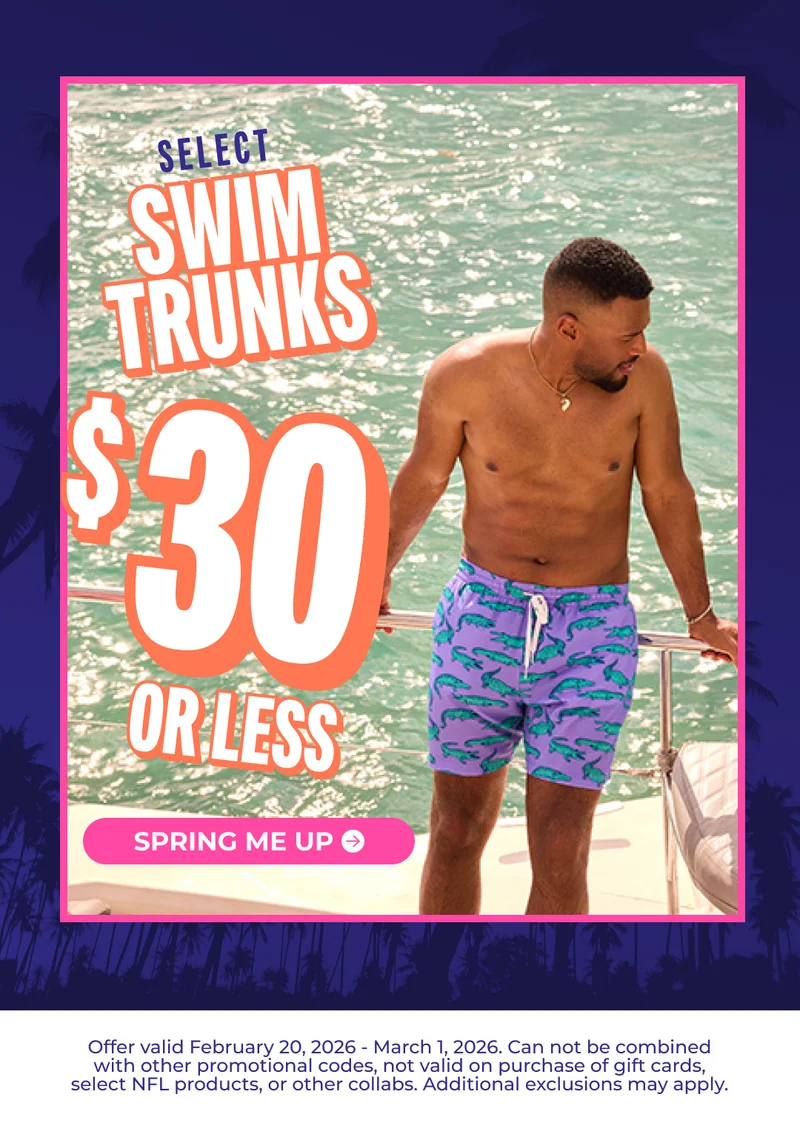 SELECT SWIM TRUNKS $30 OR LESS