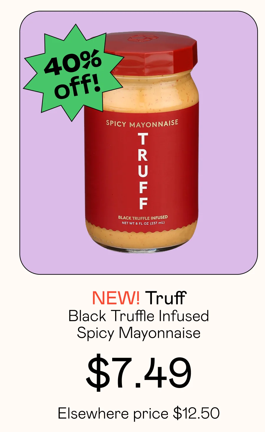 Black Truffle Infused Spicy Mayonnaise