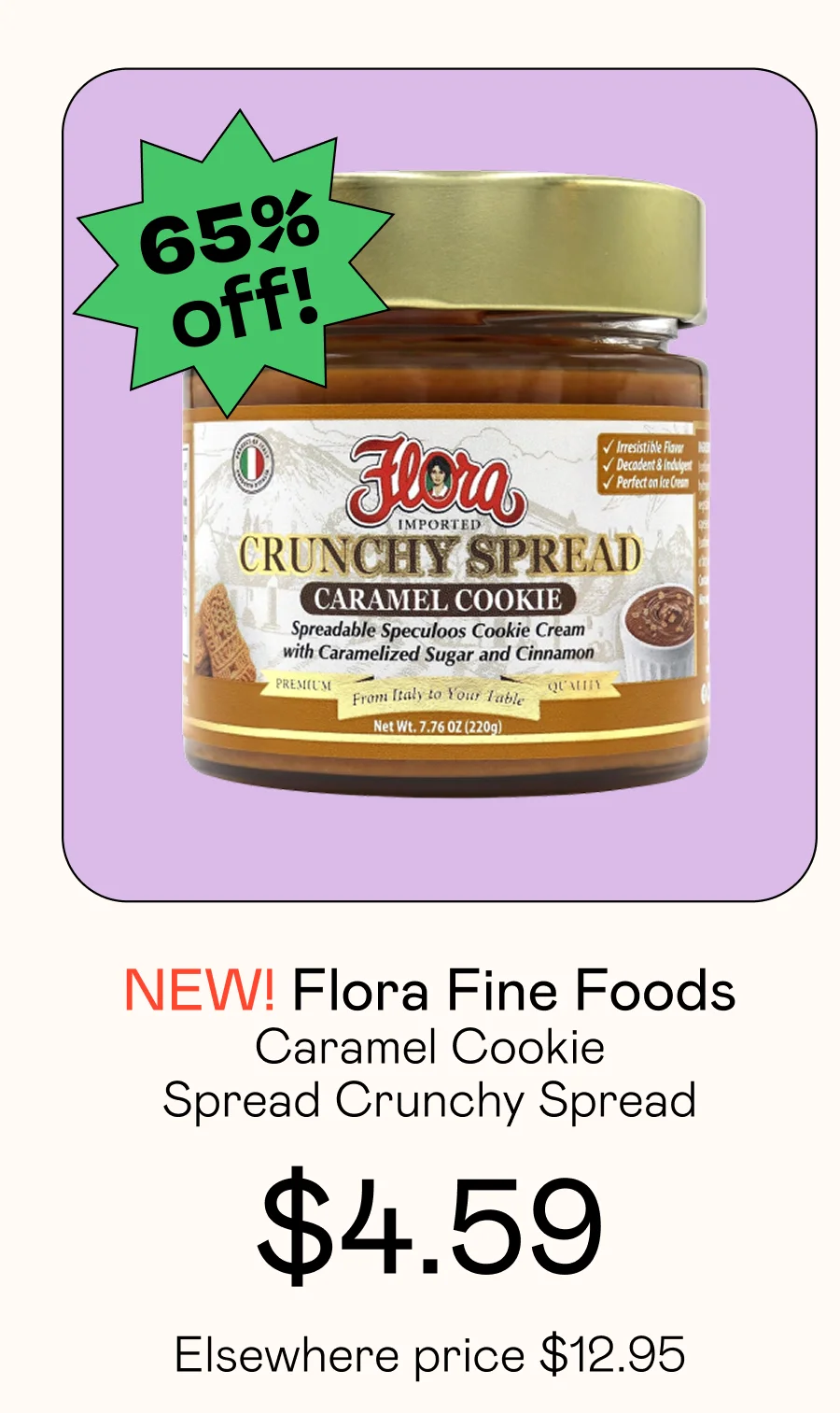 Caramel Cookie Spread Crunchy Spread