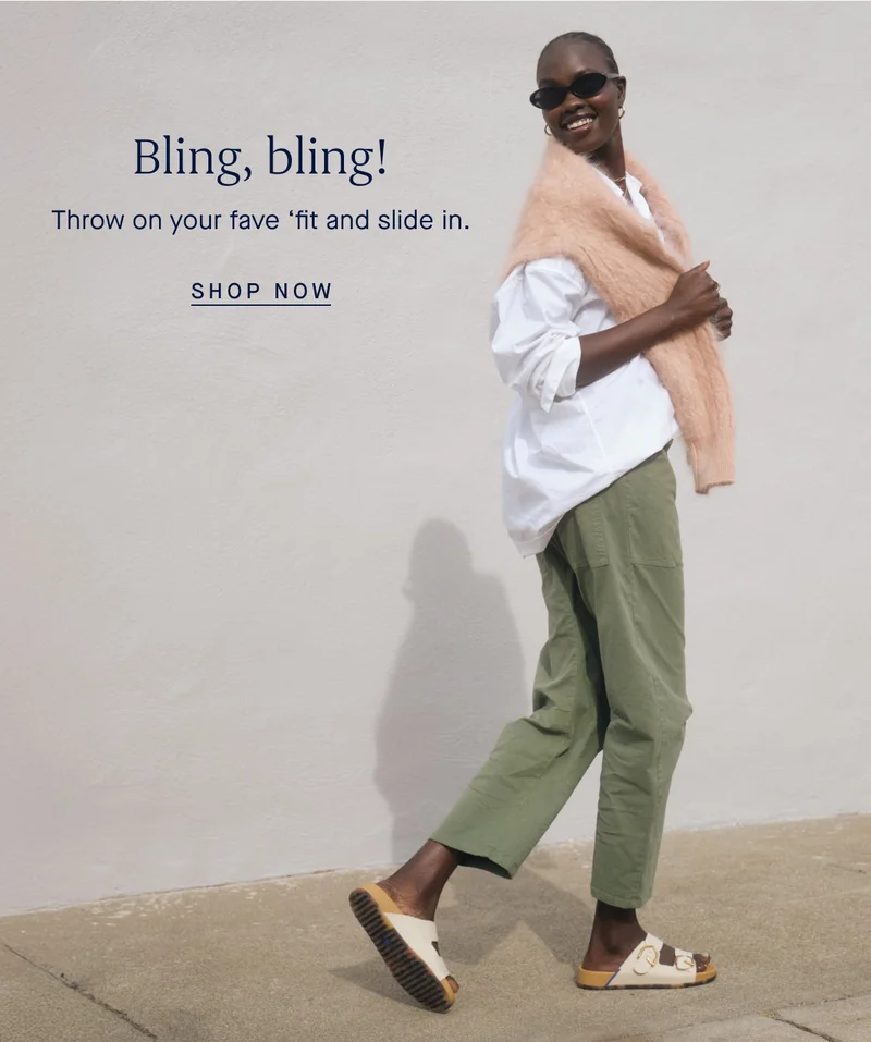 Bling, bling! Throw on your fave ‘fit and slide in. SHOP NOW