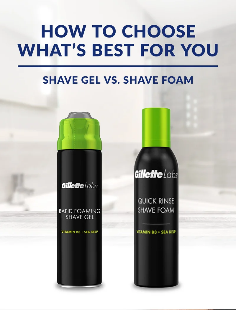 How to choose what’s best for you. Shave Gel vs. Shave Foam