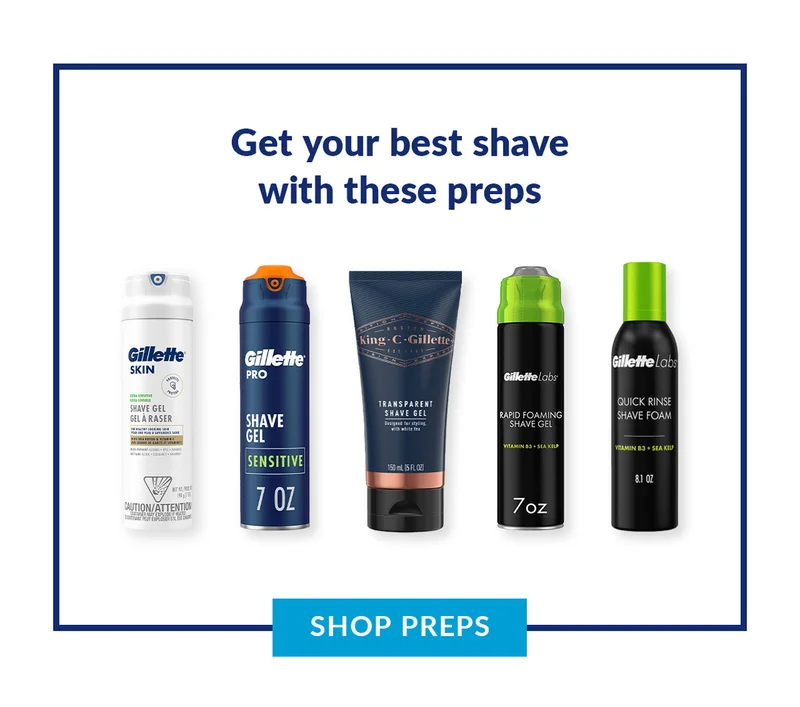 Get your best shave with these preps. Shop Preps