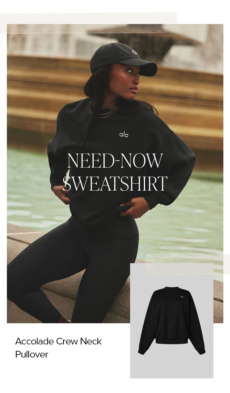 NEED-NOW SWEATSHIRT ACCOLADE CREW NECK PULLOVER