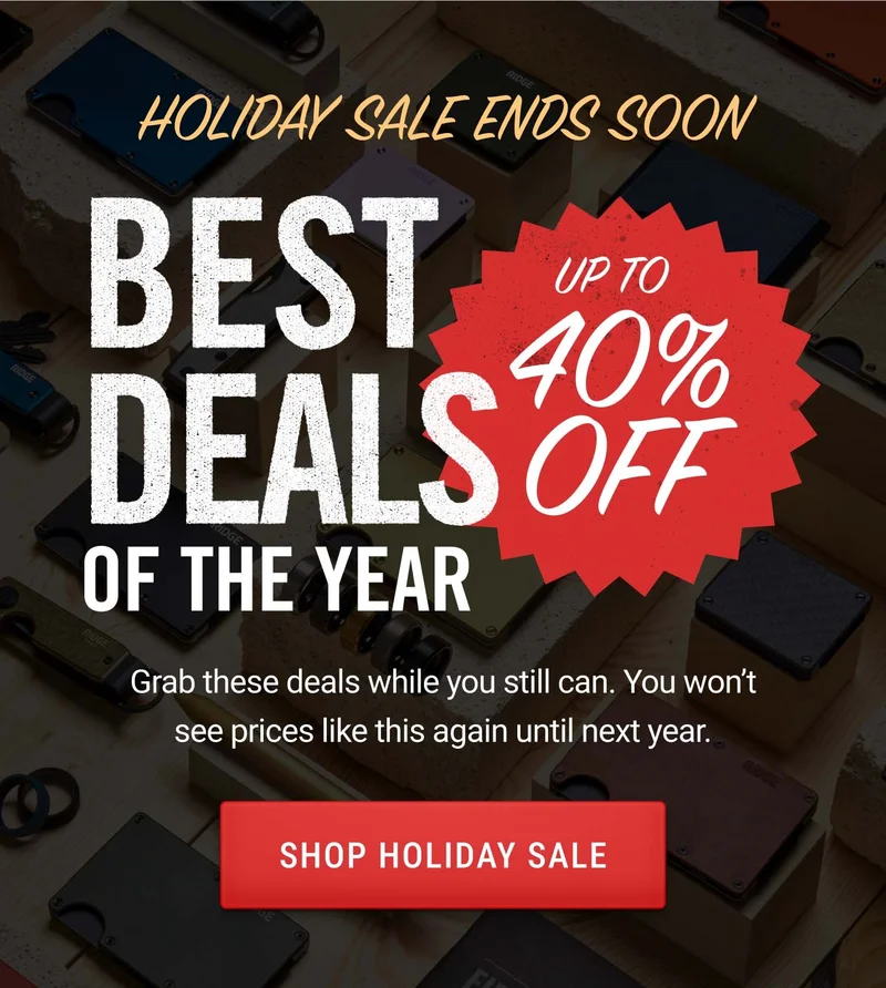 Up to 40% Off Holiday Sale Ends Soon