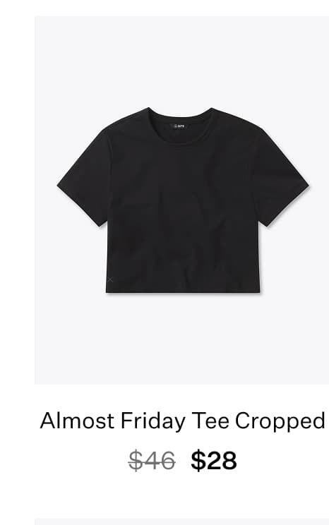 Almost Friday Tee Cropped