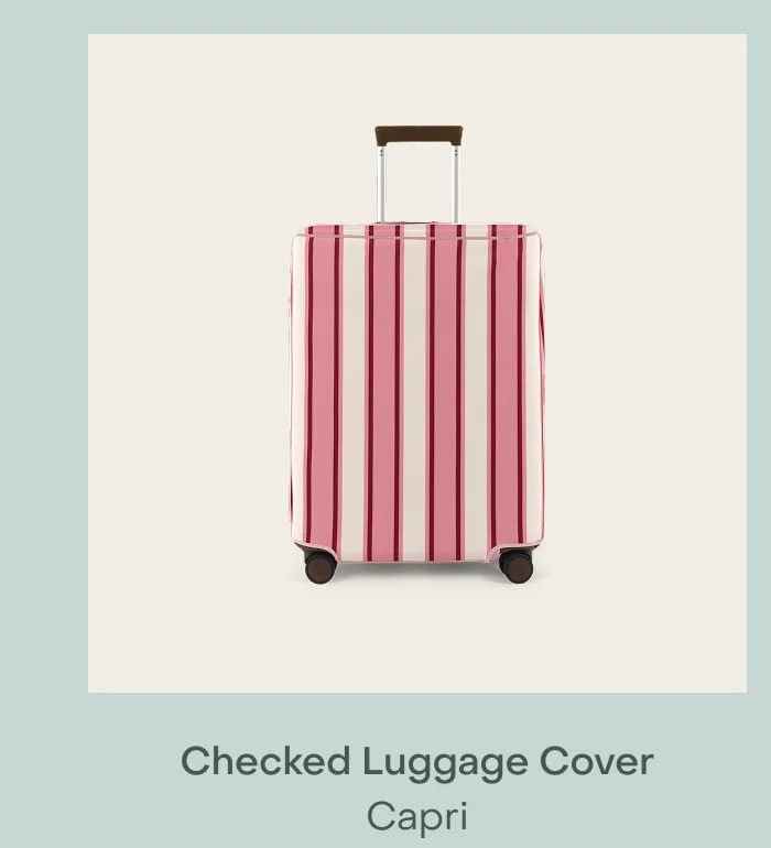 Checked Luggage Cover Capri