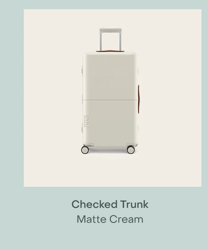 Checked Trunk Matte Cream