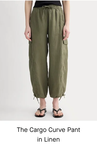 [Image]The Cargo Curve Pant in Linen | Kalamata