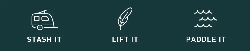 STASH IT, LIFT IT, PADDLE IT