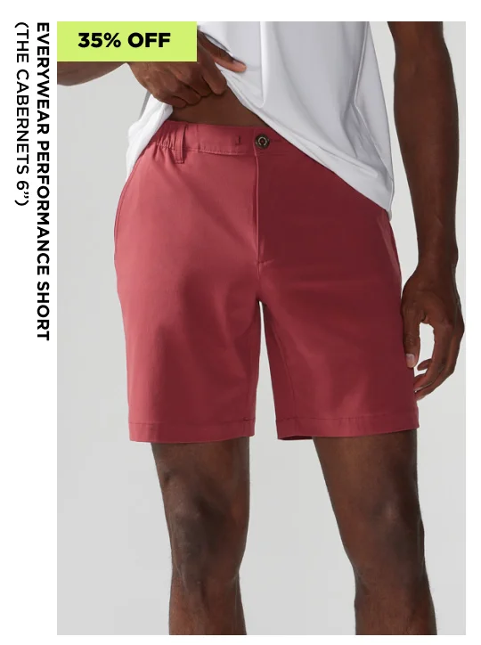 Everywear Performance Short: The Cabernets 6.0"