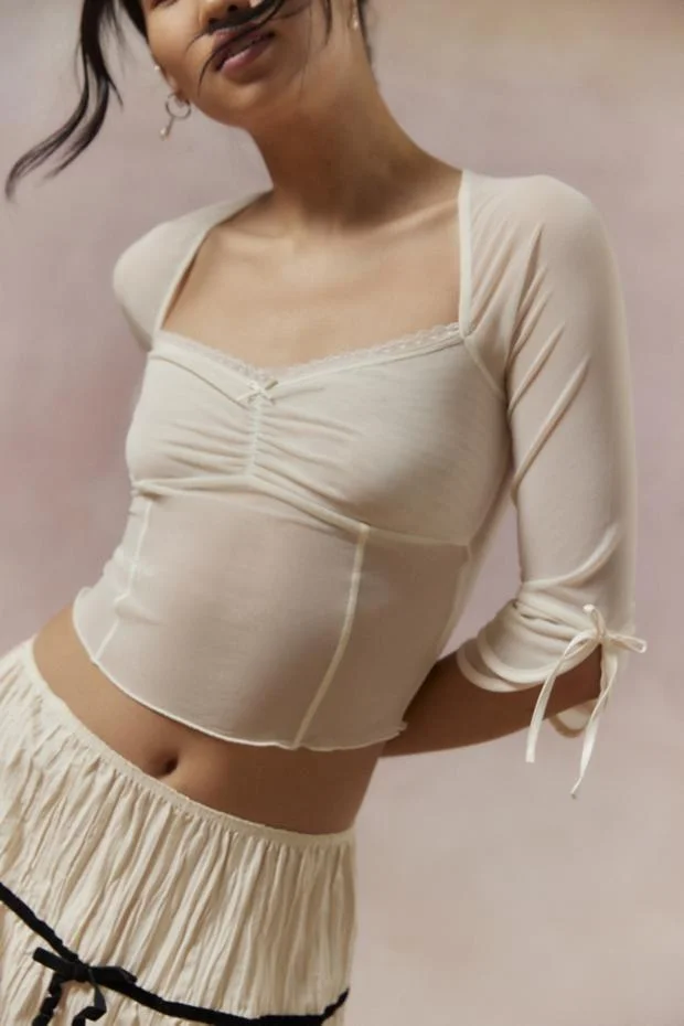 Kimchi Blue Chloe Sheer Blouse