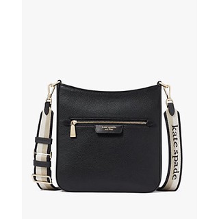 Hudson Pebbled Leather Large Messenger Crossbody