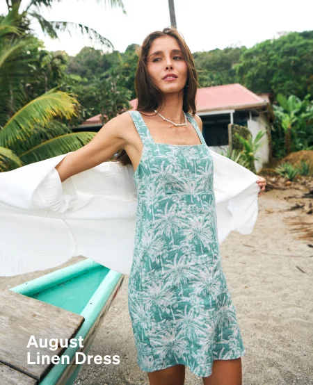 August Linen Dress