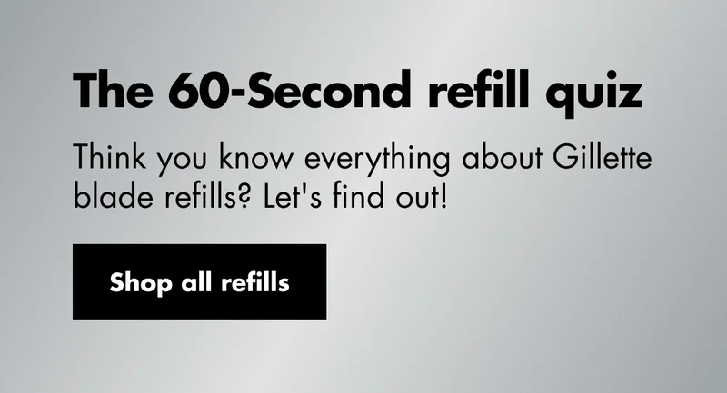 The 60-Second refill quiz. Think you know everything about Gillette blade refills? Let's find out! Shop all refills