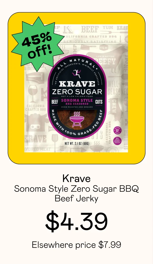 Krave - Sonoma Style Zero Sugar BBQ Beef Jerky
