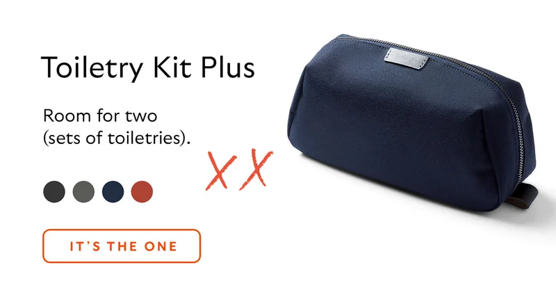 [Product name] Toiletry Kit Plus [Starburst] Room for two (sets of toiletries). CTA It’s the one