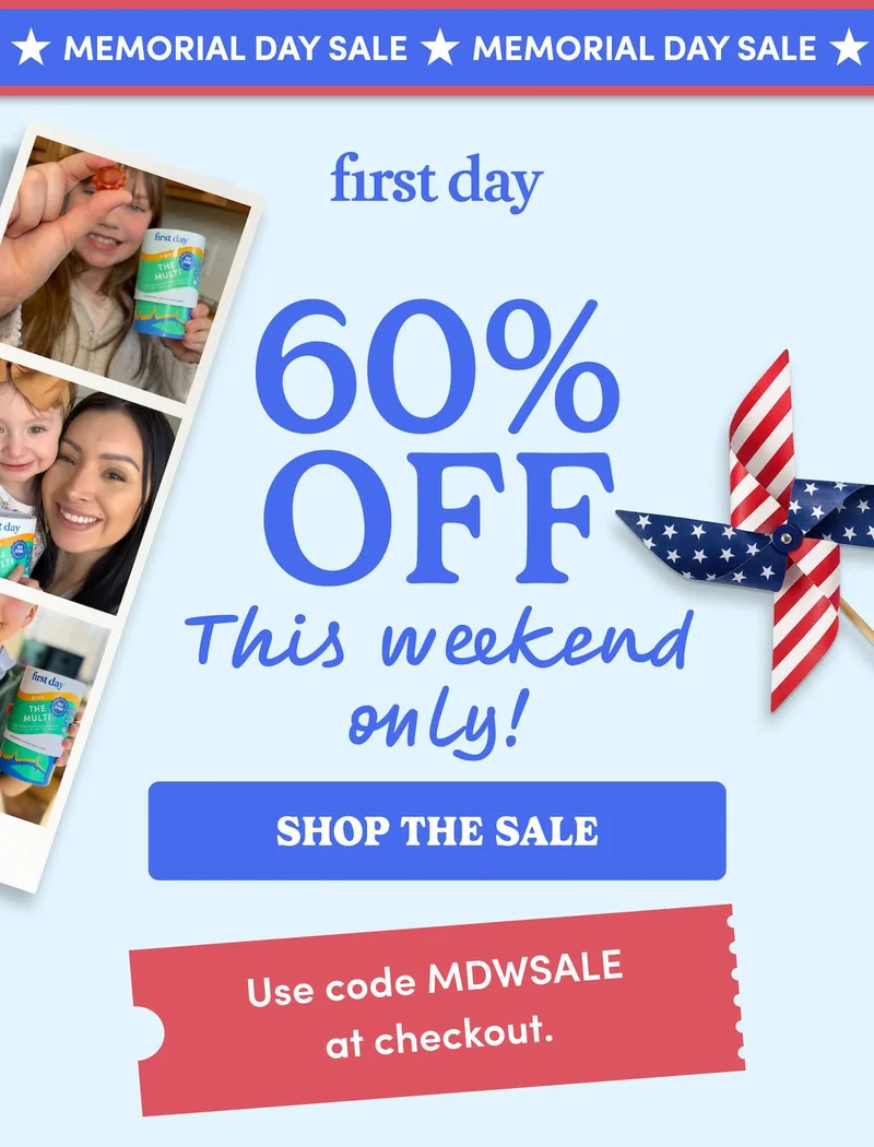 Memorial Day Sale: 60% OFF