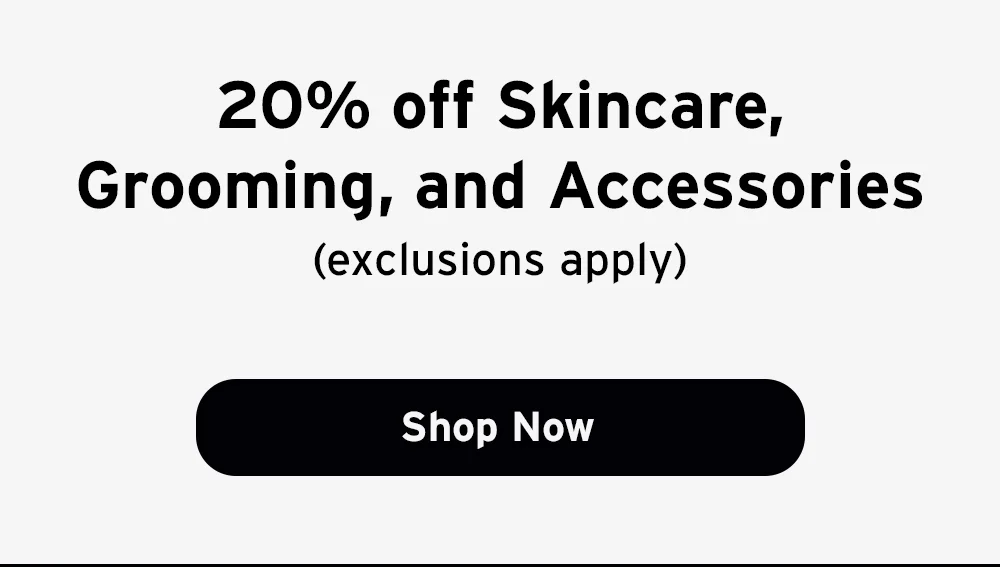20 percent off skincare